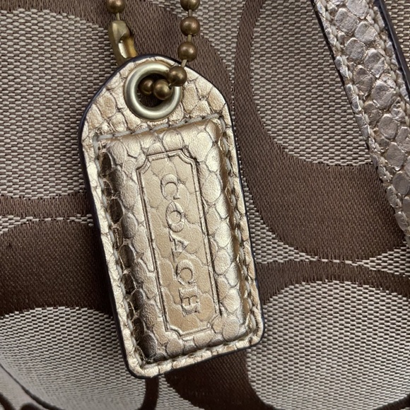 Coach large monogram C tote - Picture 2 of 8